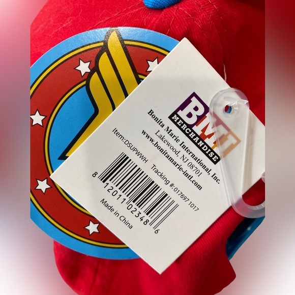DC Comics Wonder Woman Cap Snapback Baseball Hat Flat Bill Adjustable - Picture 5 of 5